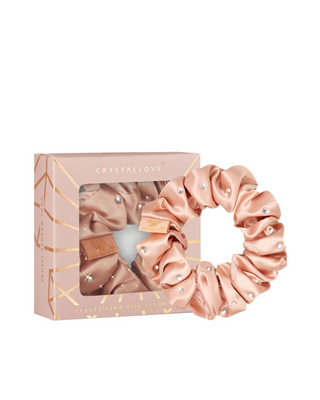 Haarbänder aus Seide mit Kristallen – rose gold Crystallove