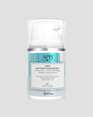 Aktiv feuchtigkeitsspendende Creme mit Mineralien aus dem Toten Meer und Hyaluronsäure, Tag und Nacht 30+ Optima Apis - 1