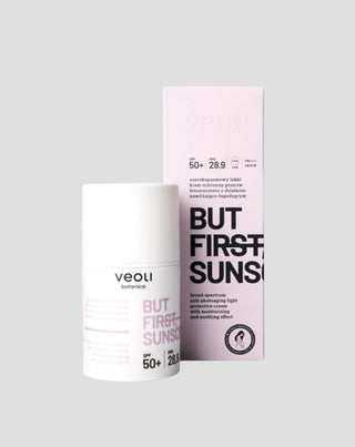Leichte Anti-Photo-Ageing-Creme Aber zuerst Sonnenschutzmittel SPF 50+ Veoli Botanica