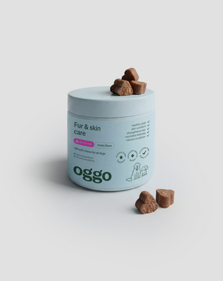 Fur & skin ergänzungskarma für hunde für schönes fell und gesunde haut Oggo 180 g - 3