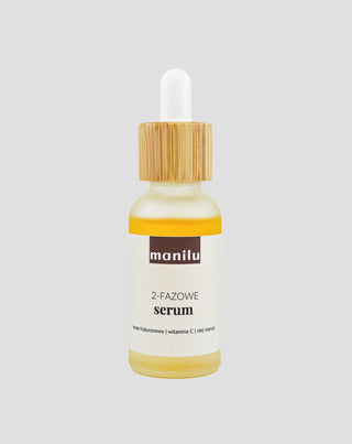 Zwei-Phasen-Nachtserum für trockene Haut mit Hyaluronsäure und Vitamin C von Manil