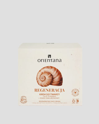 Natürliche Gesichtscreme für Snail Orientana Schleim