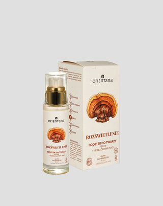 Leuchtender Booster mit Reishi-Adaptogenen und Orientana-Bergrose
