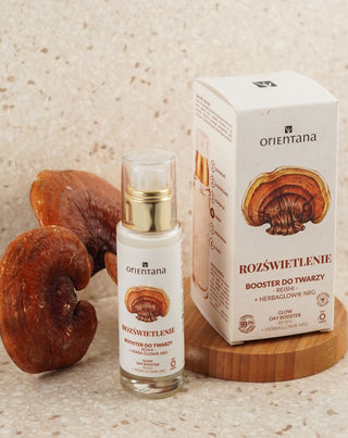 Leuchtender Booster mit Reishi-Adaptogenen und Orientana-Bergrose