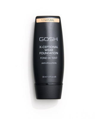 Mitteldeckende Foundation mit langanhaltender Wirkung x-ceptional wear shade 12 natural Gosh