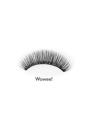 Falsche Wimpern auf dem 2D-Streifen für den mehrfachen Gebrauch, einfach aufzutragende Wowee! Bamm!Lashes