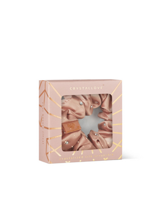Haarbänder aus Seide mit Kristallen – rose gold Crystallove