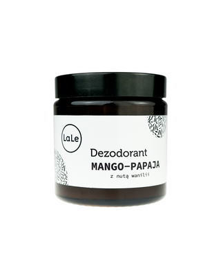 Ökologisches Creme-Deodorant - Mango-Papaya mit einem Hauch Vanille für ein langanhaltendes Frischegefühl La-Le