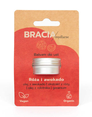 Regenerierender Rose & Avocado Lippenbalsam mit Vitamin E Soap Brothers