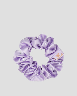 Seiden-Haargummi mit Kristallen – lilac Crystallove_3 - 3