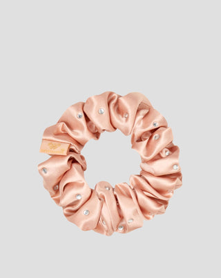Seidiges Haargummi mit Kristallen – rose gold Crystallove_3 - 3