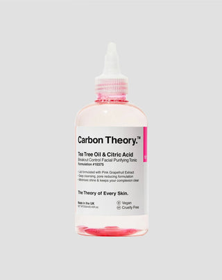 Reinigungstonikum mit Teebaumöl und Zitronensäure Anti-Breakout Tonic Carbon Theory