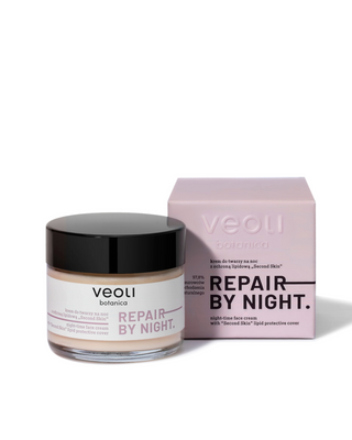 Zweite Haut Repair by night Veoli Botanica Nacht-Gesichtscreme mit Lipidschutz