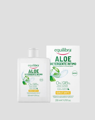 Feuchtigkeitsspendendes Intimhygienegel auf Basis von Aloe Vera ohne Parabene und SLS Equilibra