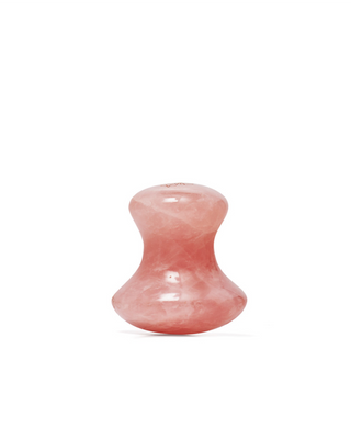 Gesichtsmassagepilz aus natürlichem Rosenquarz, Crystallove