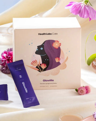 Nahrungsergänzungsmittel zur Verbesserung des Hautzustandes mit Kollagen und Vitaminen GlowMe Health Labs Care