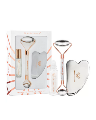 Gesichtsmassage-Set aus Edelstahl – Cryo Ice Beauty Set Crystallove Hydrotherapie