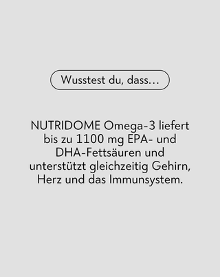 Omega-3 für Immunität und das korrekte Funktionieren von Gehirn, Herz und Sehkraft 1100 mg/Tag Nutridome 60 Stk. - 3
