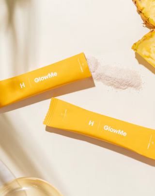 GlowMe Trinkkollagen mit Ananas-Mango-Geschmack Health Labs Care 30 Beutel