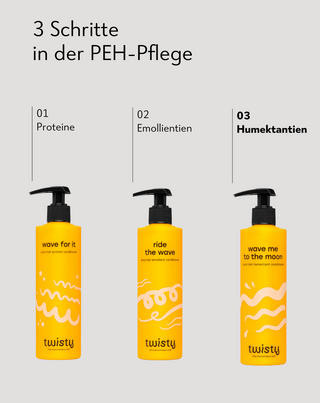 Feuchthalte-Haarspülung für lockiges Haar mit Aloe Vera, Milchsäure, Panthenol Twisty