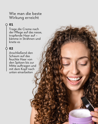 Set aus Mousse + Lockencreme zur Lockenverstärkung und zum Stylen von lockigem und welligem Haar Twisty