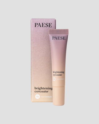 Aufhellung und Verringerung der Sichtbarkeit von dunklen Ringen unter den Augen, helles Paese-Beige