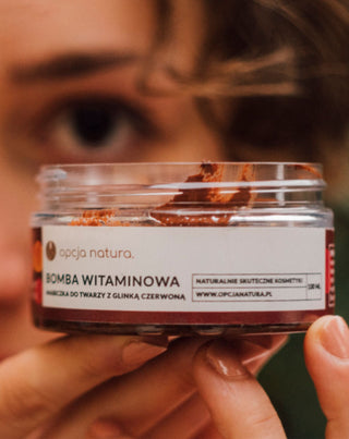 Vitaminbombenmaske für Gesicht und Körper mit roter Tonerde 100% natürliche Natura-Option - 2