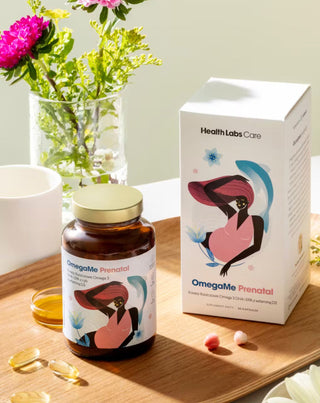 OmegaMe Pränatale Fettsäuren Omega 3 DHA und EPA aus Fisch mit Vitamin D3 Health Labs Care