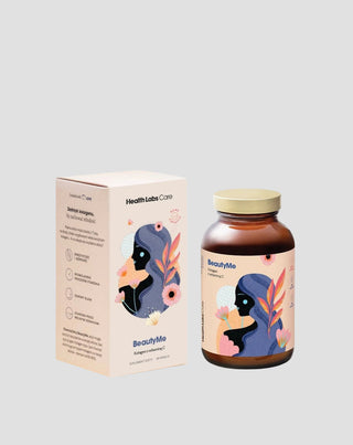 Nahrungsergänzungsmittel für Kollagen mit Vitamin C und BeautyMe Health Labs Care Rosenextrakt