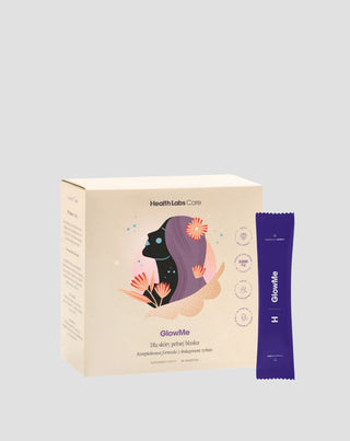 Nahrungsergänzungsmittel zur Verbesserung des Hautzustandes mit Kollagen und Vitaminen GlowMe Health Labs Care