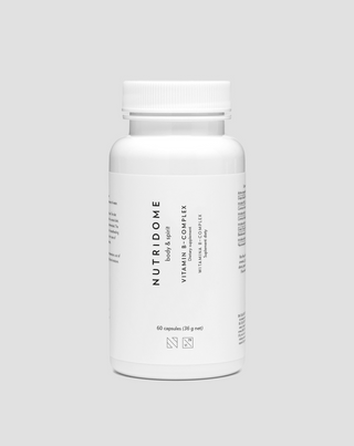 Vitamin B-Komplex bei Stress, Müdigkeit, Stoffwechsel und Funktion des Nervensystems Nutridome 60 Kapseln - 1