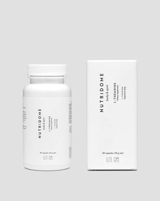 L-Theanin gegen Stress, Beruhigung, Konzentration und Verbesserung der Schlafqualität Nutridome 60 Stück. - 2