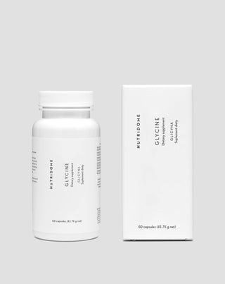 Glycin-Supplement zur Unterstützung der Schlafqualität und Erleichterung des Einschlafens, Regeneration und Kollagenproduktion, 1000 mg/Tag Nutridome 60 Stück - 2