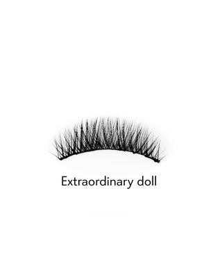 Falsche Wimpern auf dem 2D-Streifen für den mehrfachen Gebrauch, der natürliche Extraordinary Doll Bamm Effekt! Peitschenhiebe - 2