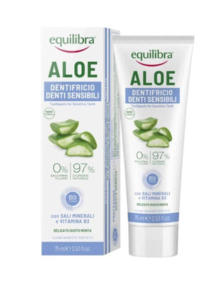 Aloe Gel Sensitive Equilibra Zahnpasta für empfindliche Zähne und Zahnfleisch