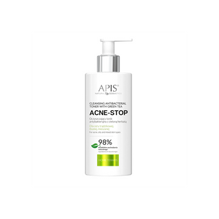Reinigender antibakterieller Toner mit Acne-Stop Home Terapis Apis Grüntee