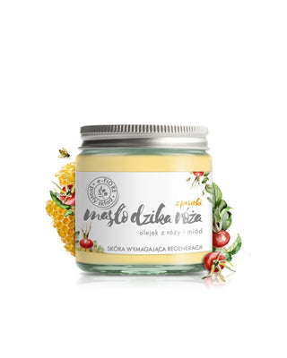 Regenerierende Wildrosenbutter mit Honig für trockene, revitalisierende Haut E-Fiore