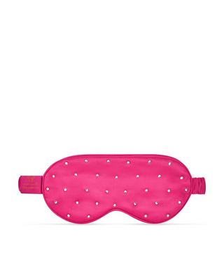 Schlafaugenband aus Seide, verziert mit Kristallen – pink Crystallove