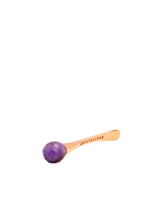 3D-Augenmassagegerät mit Amethyst und Creme-Applikator, Crystallove