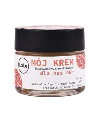 Feuchtigkeitsspendende Pfirsich-Gesichtscreme My Cream mit Probiotika 40+ La-Le
