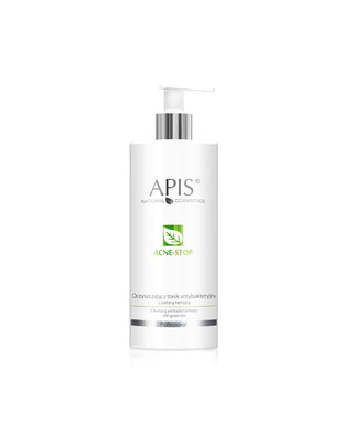 Reinigender antibakterieller Toner mit Acne-Stop Home Terapis Apis Grüntee