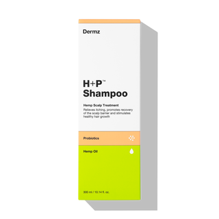 Hanfshampoo mit Probiotika gegen Juckreiz und Schuppenbildung der Kopfhaut H+P Dermz