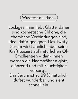 Serum für lockiges und splissiges Haar Twisty
