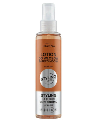 Sehr starke Lotion zum Styling der Haare mit UV Styling Effect Joanna Filter