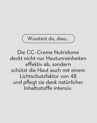 Abdeckende CC-Gesichtscreme LSF 48 mit Kollagen und natürlichen Ölen 02 Light Beige Nutridome - 4