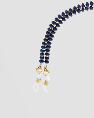 Vergoldete Brillenkette mit Lapislazuli Mys_4