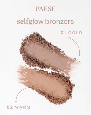 Selfglow 02 Warm Pressed Bronzer mit Wirkstoffen zur Gesichtskonturierung Paese