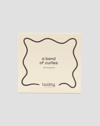 Seidenhaarband aus 100% Naturseide rot Twisty