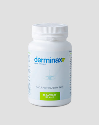 Tabletten gegen Akne, Pickel und Hautunreinheiten mit Zink, Vitamin C, E und B2 Derminax - 1