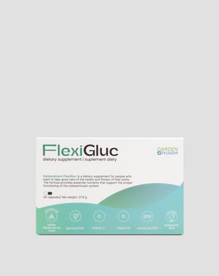 Nahrungsergänzungsmittel für Gelenke, Knorpel und Knochen mit Glucosamin und Weihrauch-Extrakt Gardenpharm FlexiGluc 30 Kapseln - 1